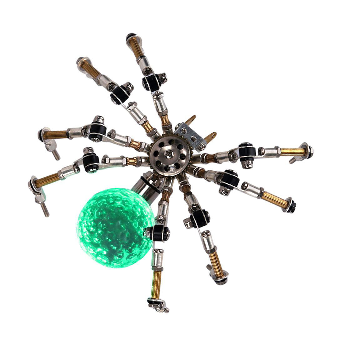 Halloween Light-Up Mini Spider Model DIY Kits: 3D Metal Puzzle