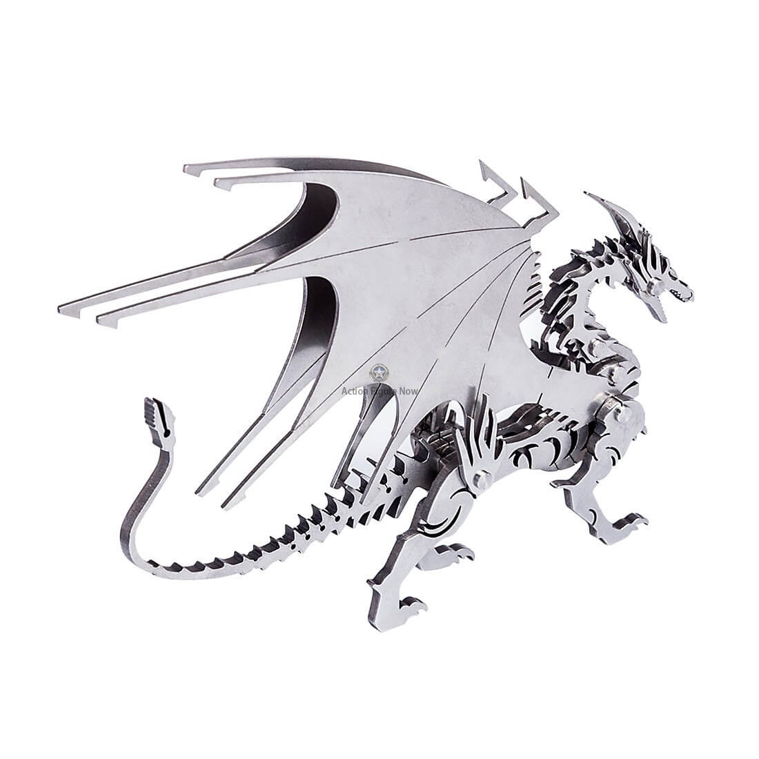 2pcs 3D Ice Dragon & Flying Dragon DIY Assembled Metal Model Puzzle Toys