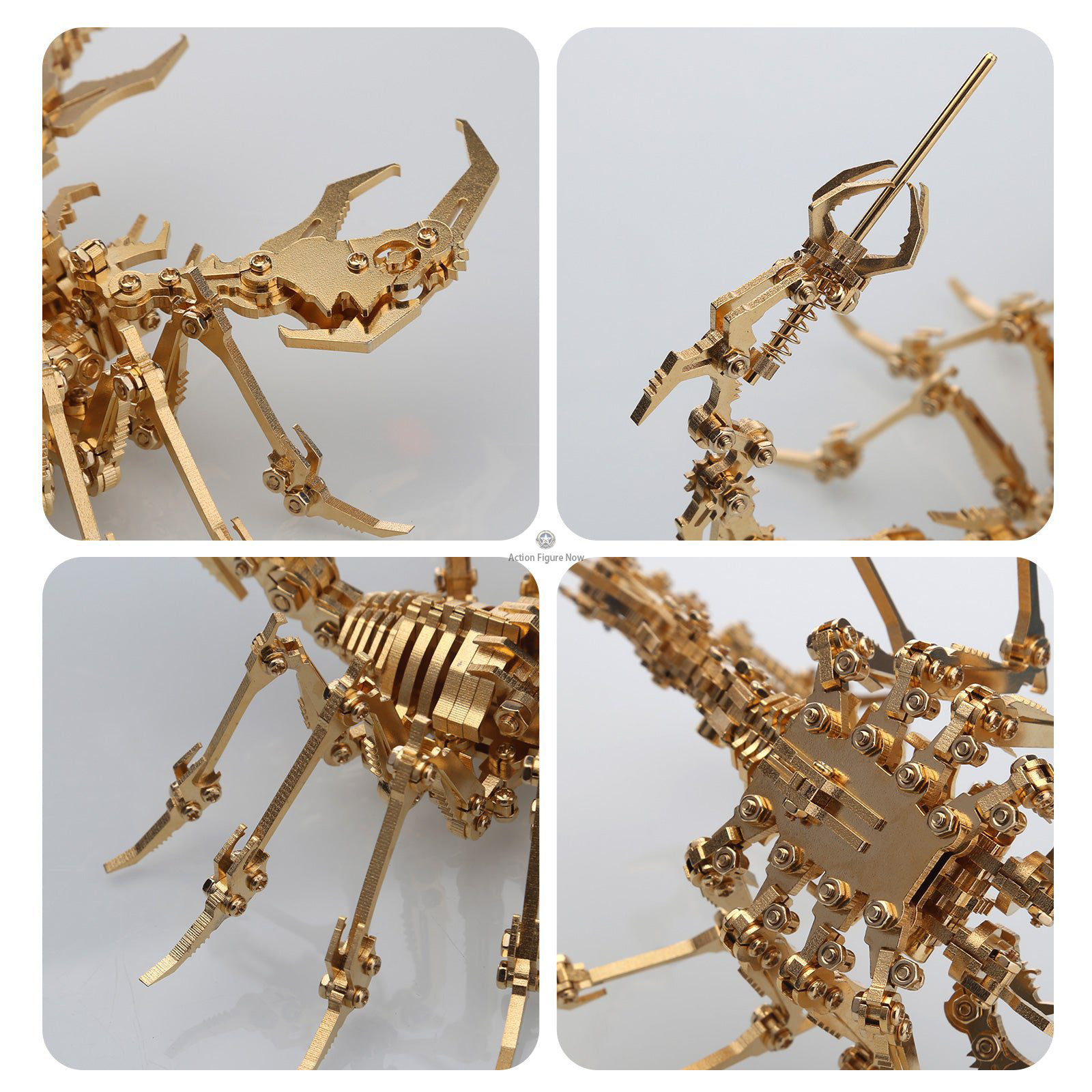 Red 3D Metal Puzzle Scorpion DIY Model Kit for Adults