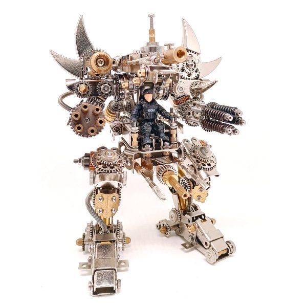 3D Metal Mechanical Fighting Mecha Model Kit Taurus Berserker and